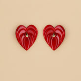 Aretes maxi Anturios Rojo