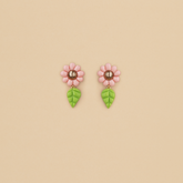 Aretes Manzanilla Silvestre Rosa