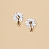 Aretes Margarita Premium Blancas