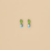 Aretes Mini Tulipán Celeste
