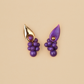 Earcuff Uvas Moradas (transformable)