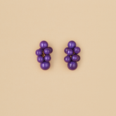 Aretes Uvas Moradas simples