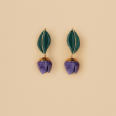Aretes Maxi Tulipán Violeta