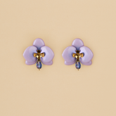 Aretes Orquídeas Lila