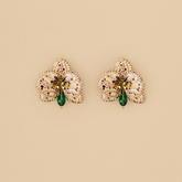 Aretes Orquídeas Roble