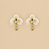 Aretes Orquídeas Blancas