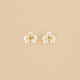 Aretes mini Orquídeas Blancas