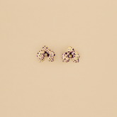 Aretes mini Orquídeas Roble