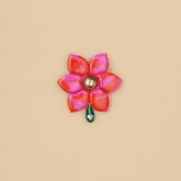 Broche Azucena Simple Hot Fucsia