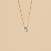 Collar Mini Tulipán celeste
