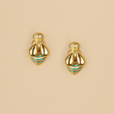 Aretes Abejas Doradas