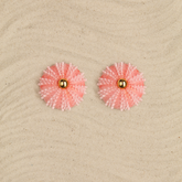 Aretes Erizos rosa