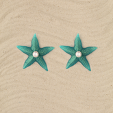 Aretes Estrellas turquesa