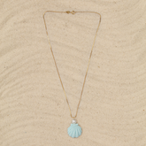 Collar Ostra Celeste