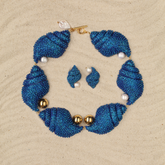 Set Gargantilla Caracolas Oceano