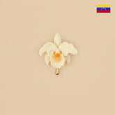 Broche Cattleya Marfil