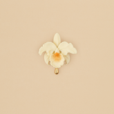 Broche Cattleya Marfil