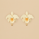 Aretes Cattleyas Marfil