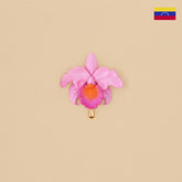 Broche Cattleya Rosa
