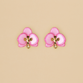 Aretes Orquídeas Rosa