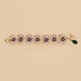 Pulsera Cascada de Orquídeas Roble