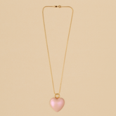Collar maxi Corazón Rosa