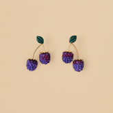 Aretes Moras Magenta