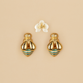 Set Flor y Abejas Doradas