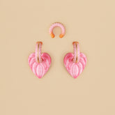 Set Argollas Anturios Rosa