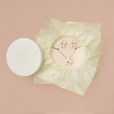 Set Flor de Fresita Blanca