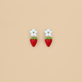 Aretes Fresitas Rojas