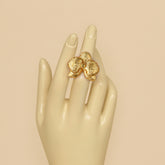 Anillo mini Orquídea Dorada