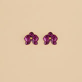 Aretes mini Orquídeas Púrpura