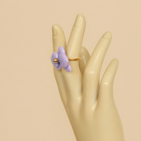 Anillo mini Orquídea lila