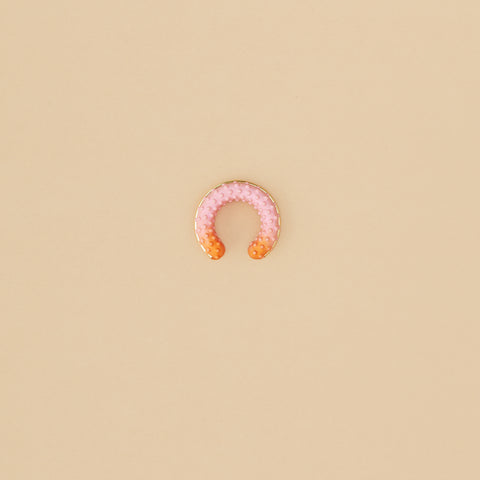 Earcuff Espádice Rosa