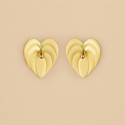 Aretes maxi Anturios Vainilla