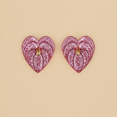 Aretes maxi Anturios Rosé