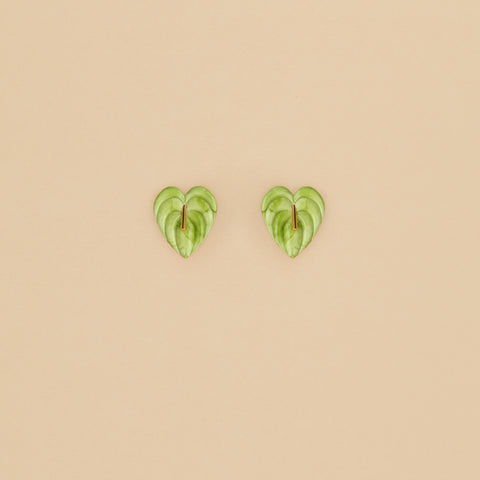 Aretes mini Anturios Verde