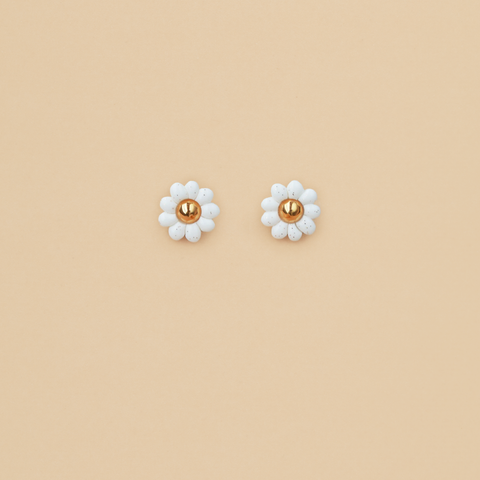 Aretes manzanillas premium blancas