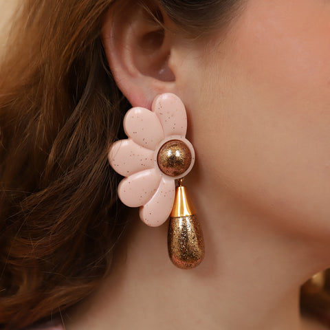 Aretes Magnolia Premium Rosa