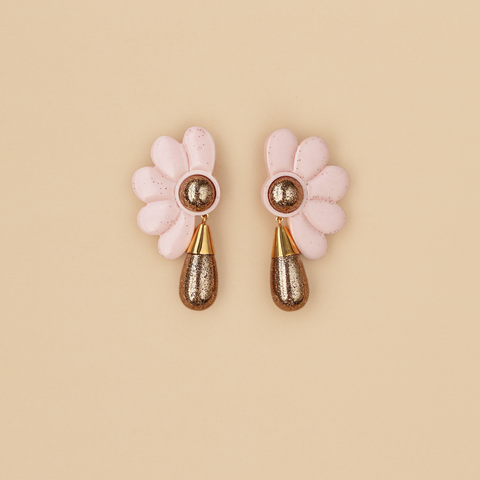 Aretes Magnolia Premium Rosa