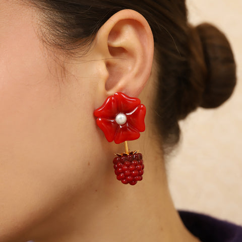 Aretes Moritas Cherry