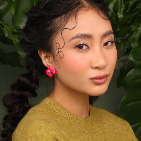 Aretes mini Orquídeas Arcoíris