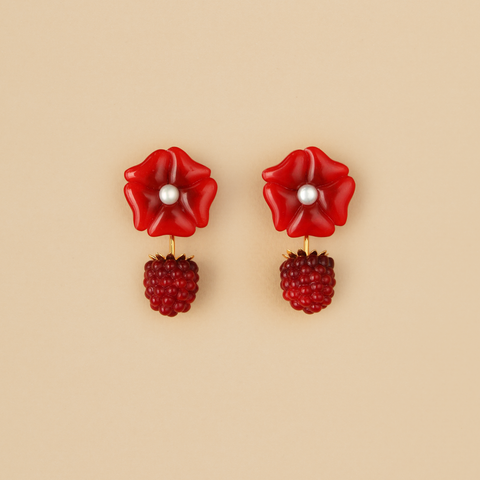 Aretes Moritas Cherry