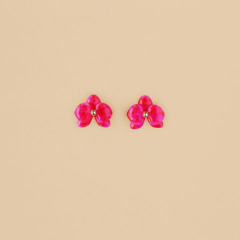 Aretes mini Orquídeas Arcoíris