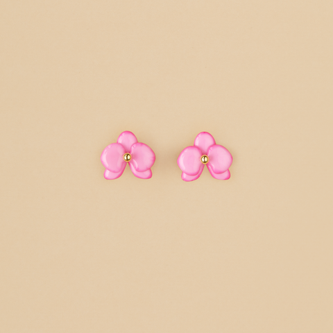 Aretes mini Orquídeas Rosa