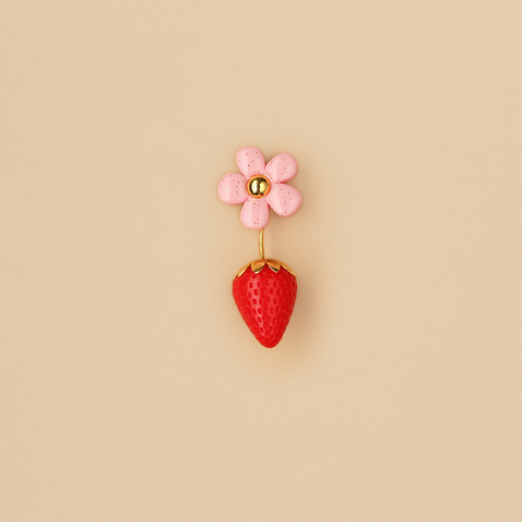 Broche Fresa Rosa