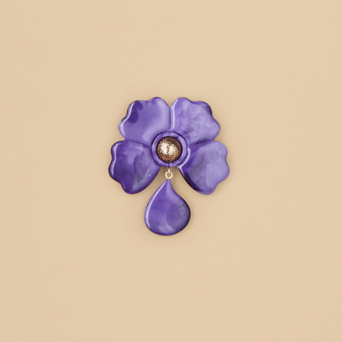 Broche Mercedes Violeta