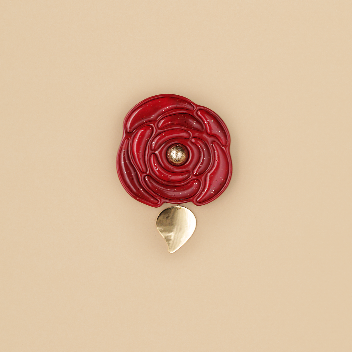 Broche Rosaura Rojo