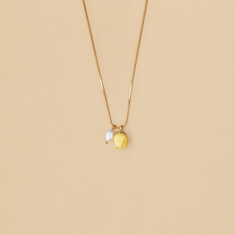Collar Mini Tulipán Vainilla